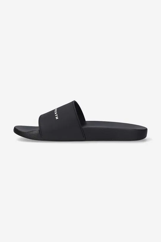 Rick Owens sliders Rubber Slippers men's black color