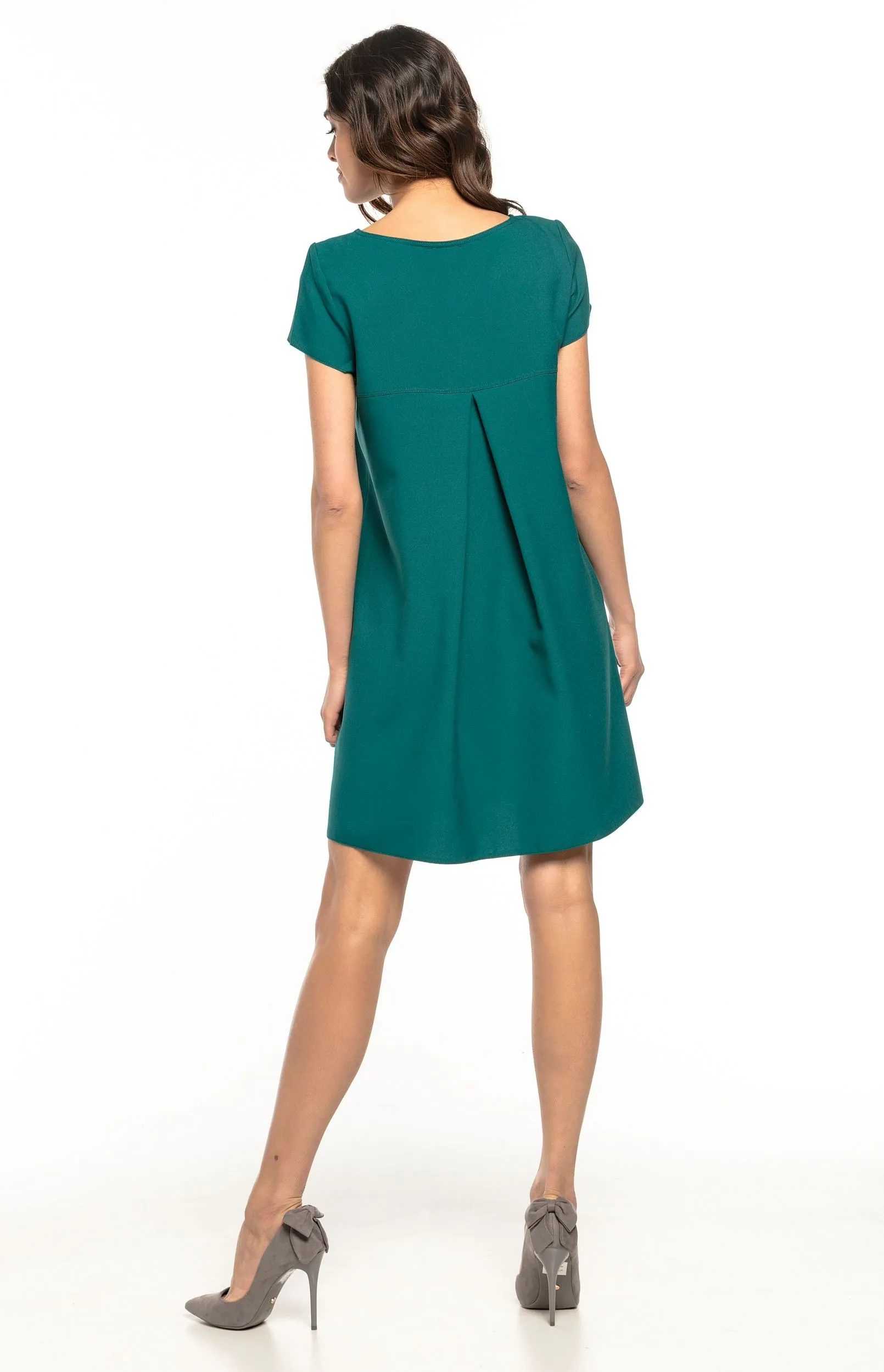 Robe ample courte verte