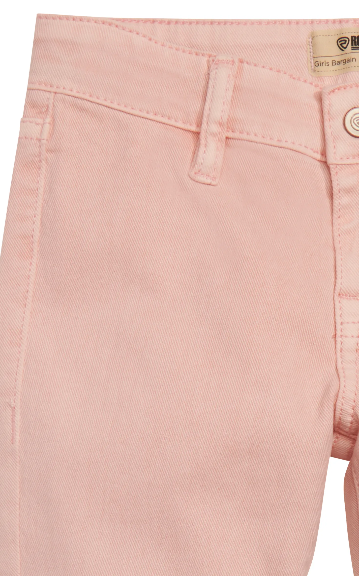 Rock & Roll Cowgirl Girl's Peachy-Pink Button Flare Leg Jeans