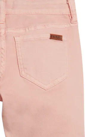 Rock & Roll Cowgirl Girl's Peachy-Pink Button Flare Leg Jeans