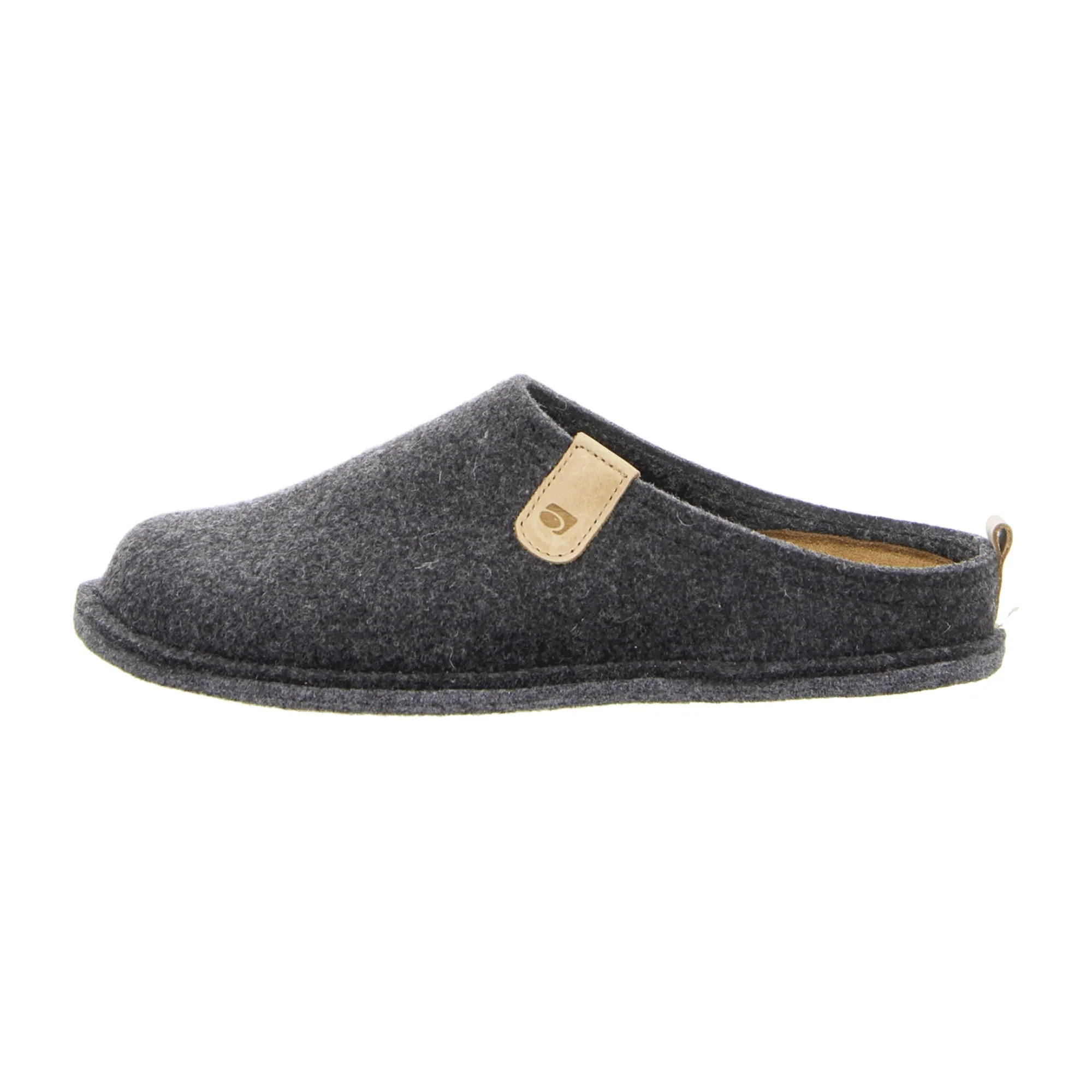 Rohde Lucca H Men's Gray Felt Slip-On House Shoes with Removable Insole