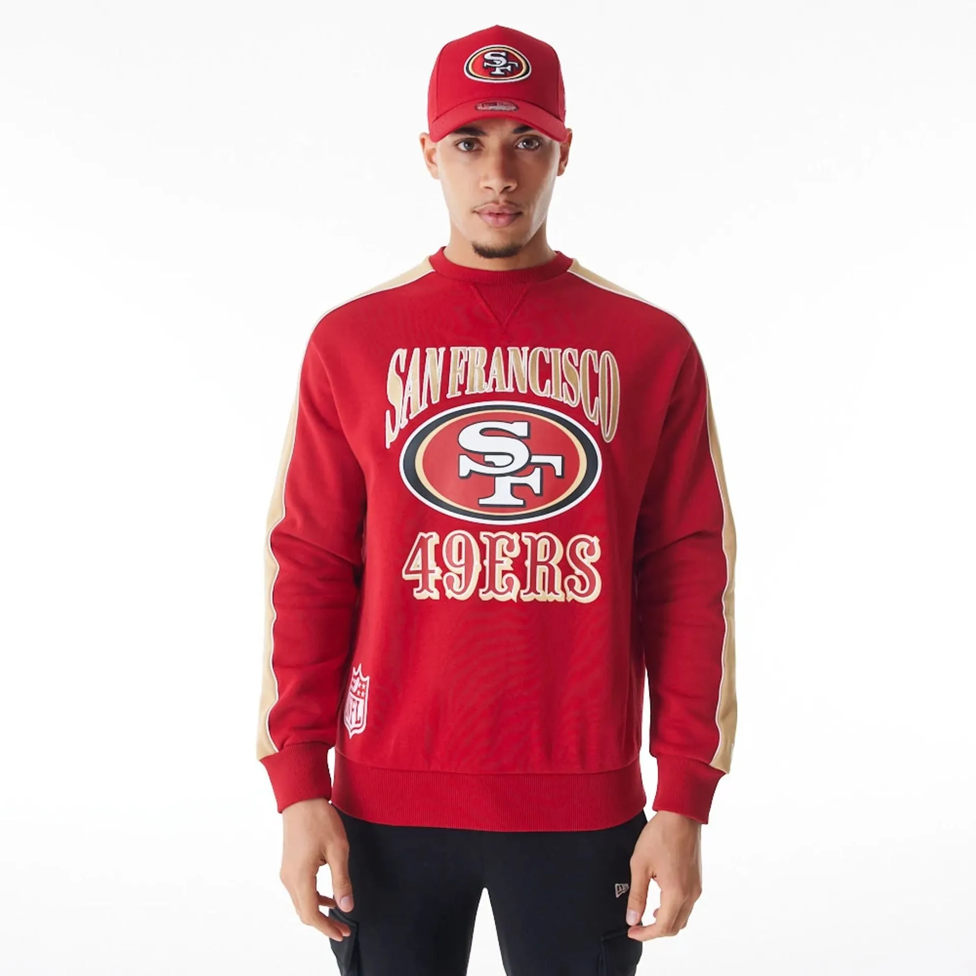 San Francisco 49Ers NFL Graphic Red Crew Neck Sweater