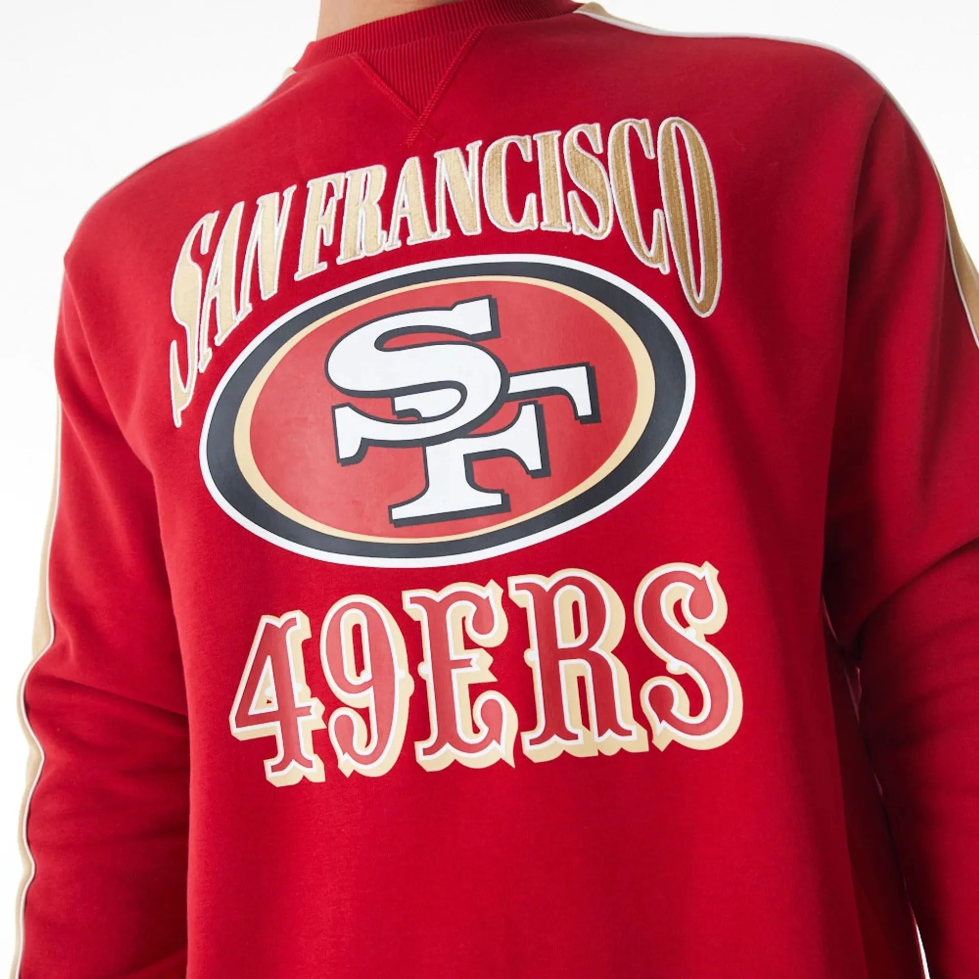 San Francisco 49Ers NFL Graphic Red Crew Neck Sweater