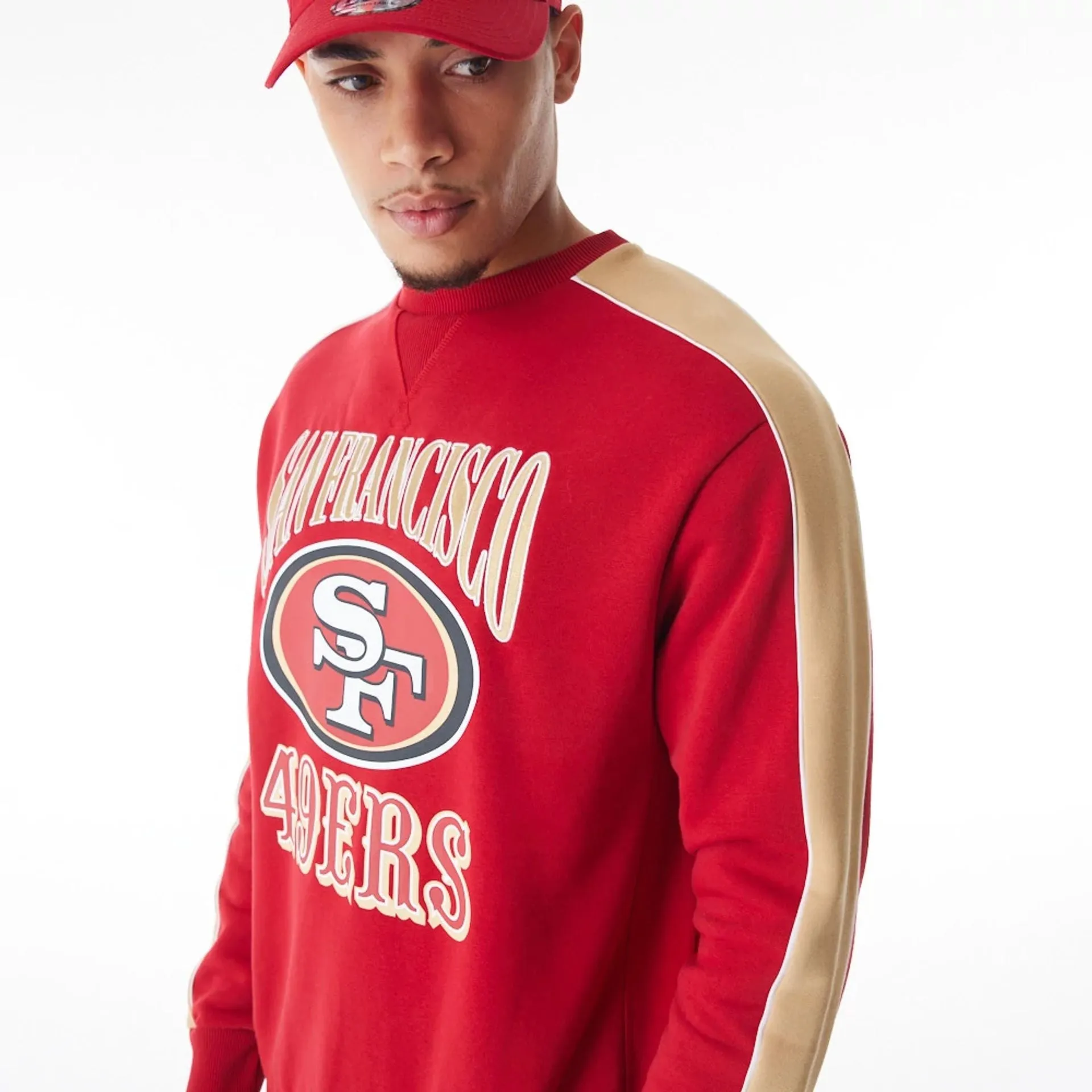 San Francisco 49Ers NFL Graphic Red Crew Neck Sweater