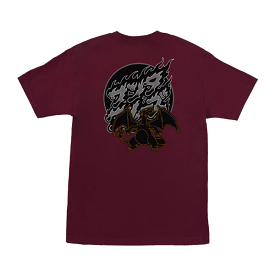 Santa Cruz X Pokémon Fire Type 3 Men's T-Shirt - Burgundy