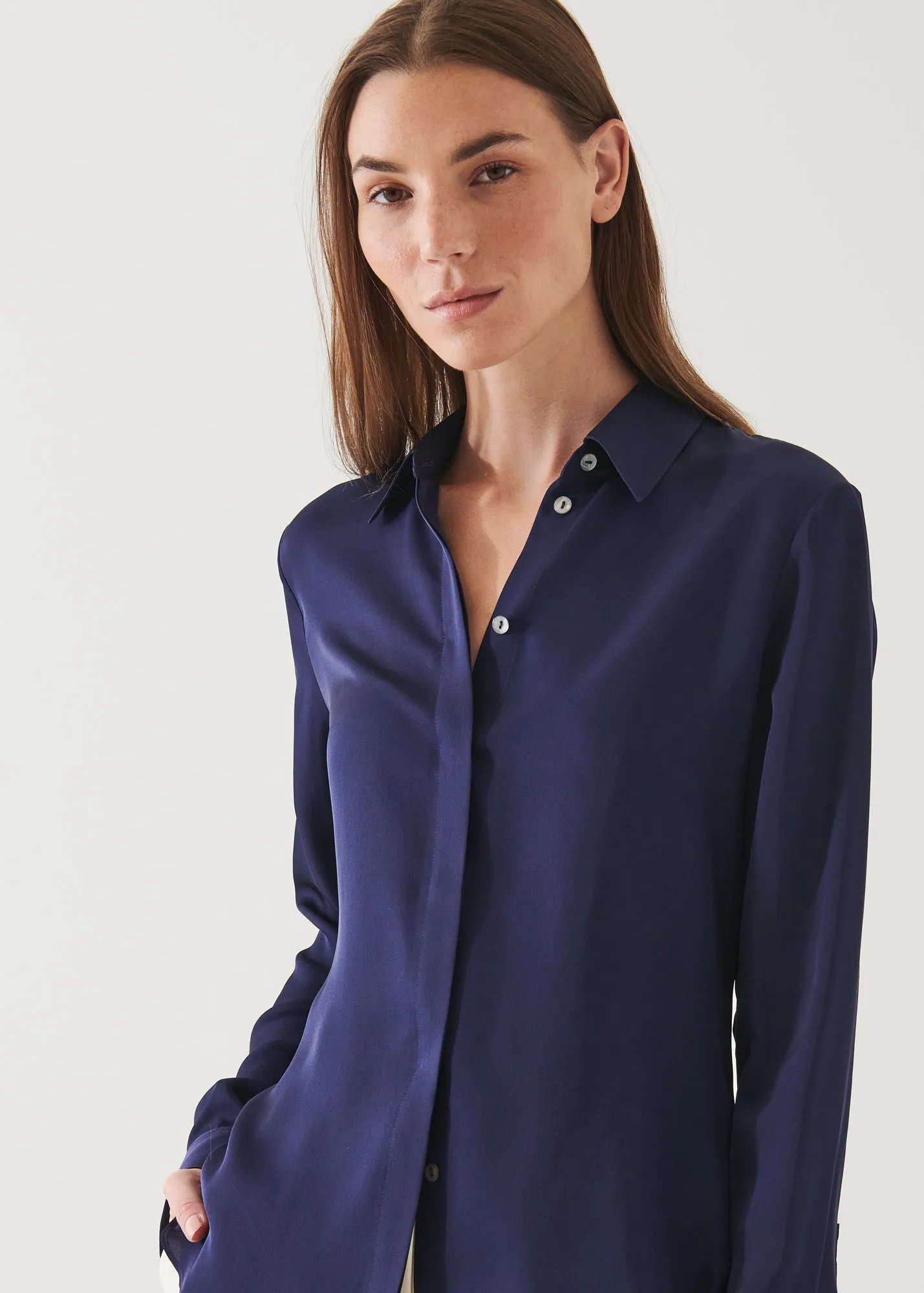 SLIM SILK SHIRT