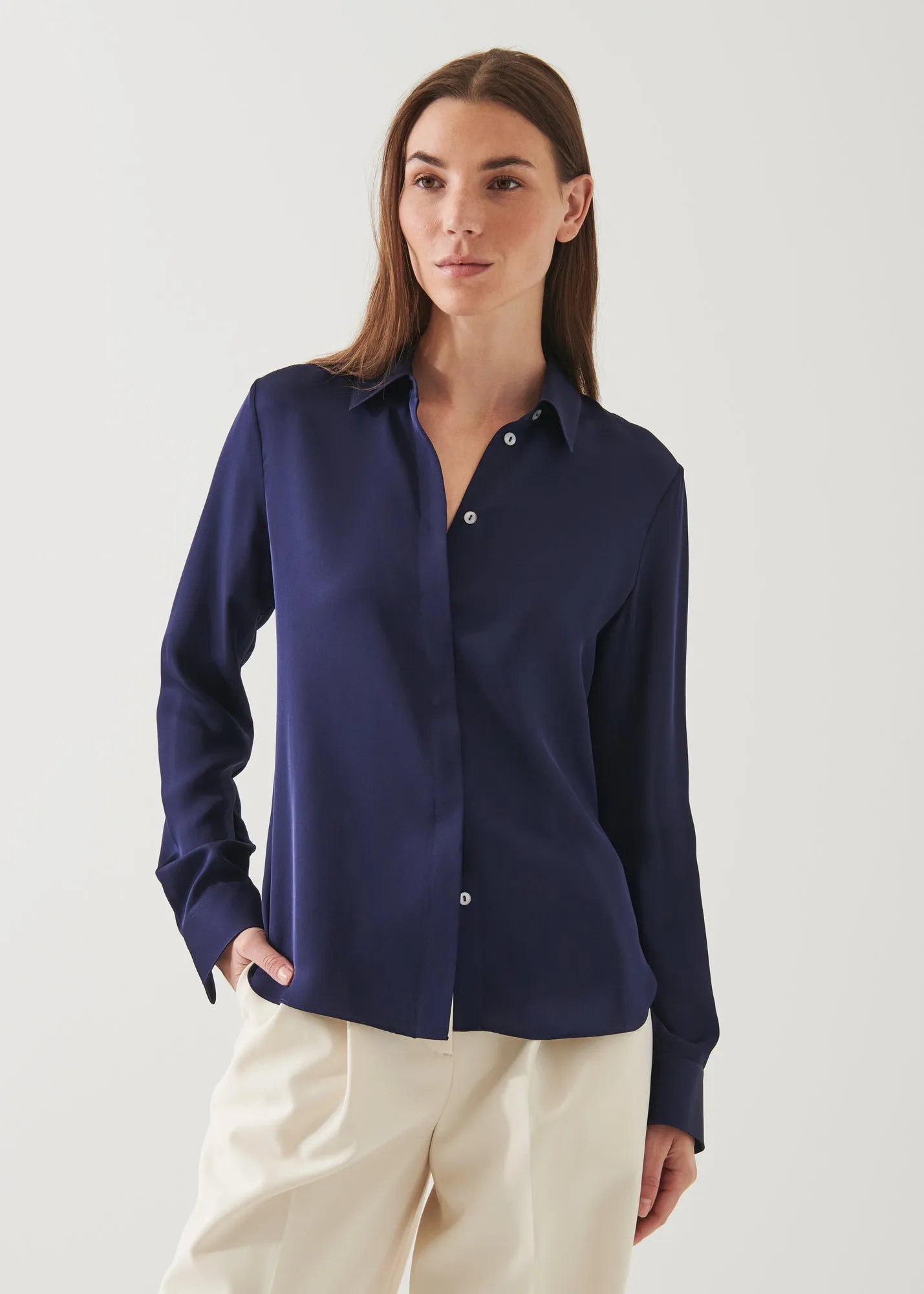 SLIM SILK SHIRT