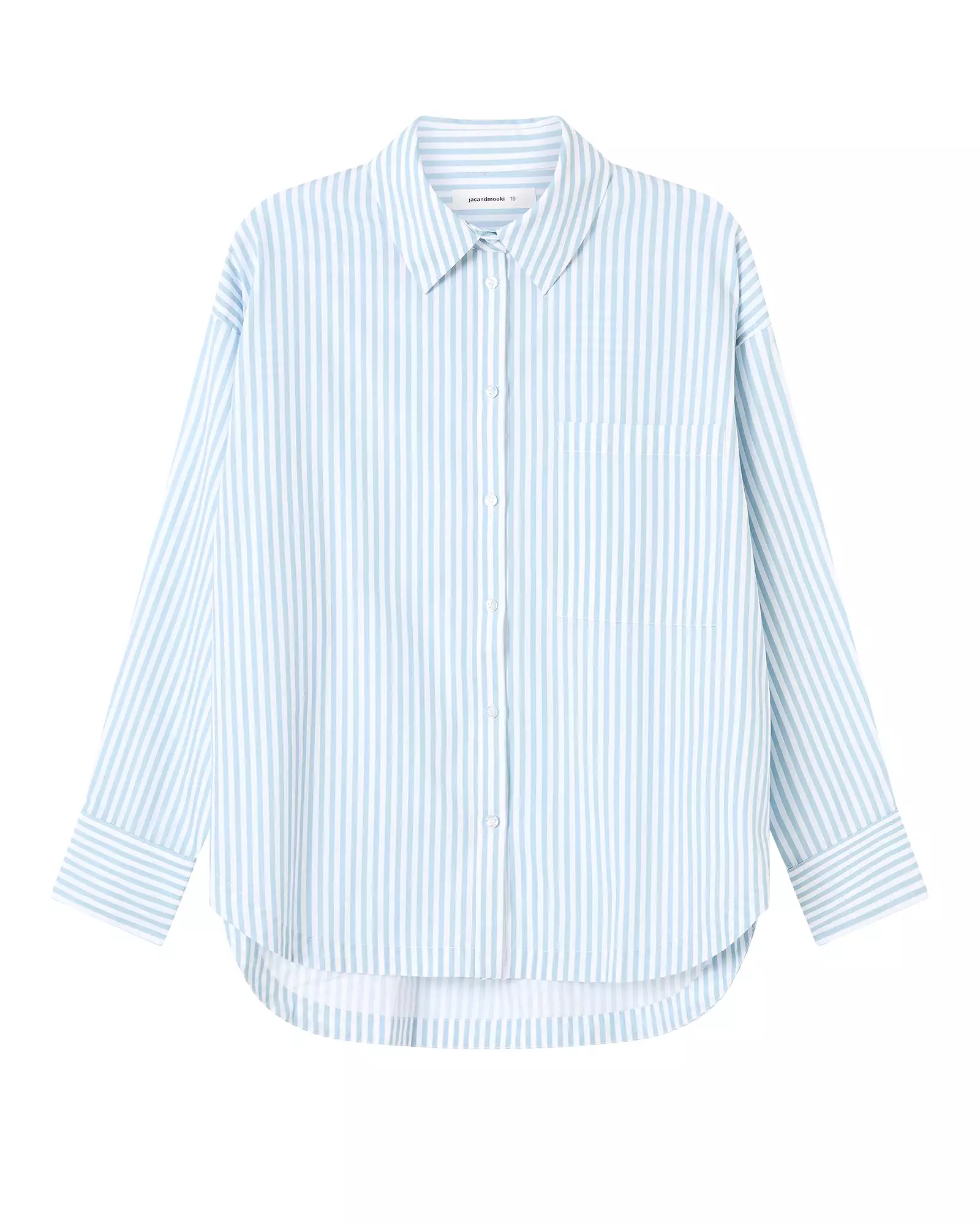 SLOANE SHIRT - BLUE FOG STRIPE