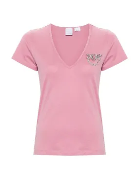 T-shirt Pinko donna 100372A1R7 Turbato rosa