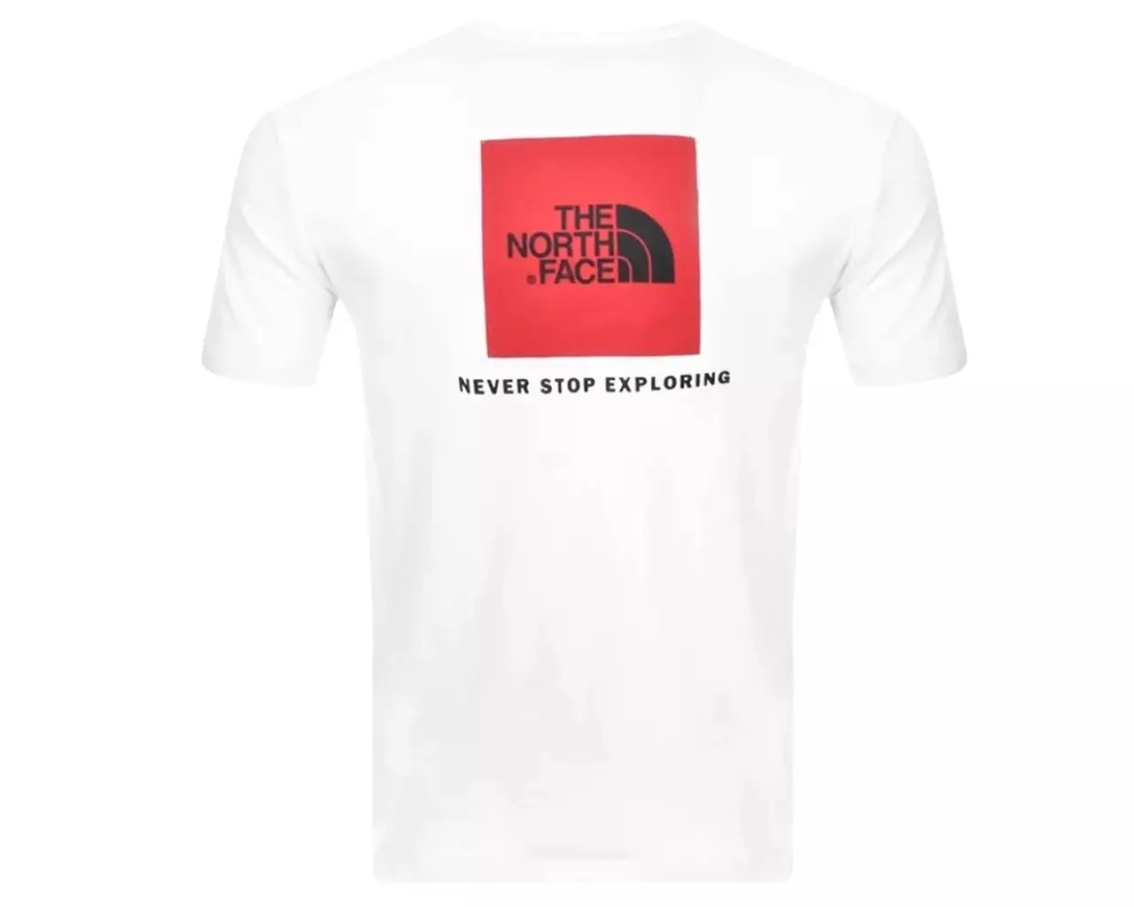 The North Face T0C242FN4 Red Box Crew Neck T-Shirt White