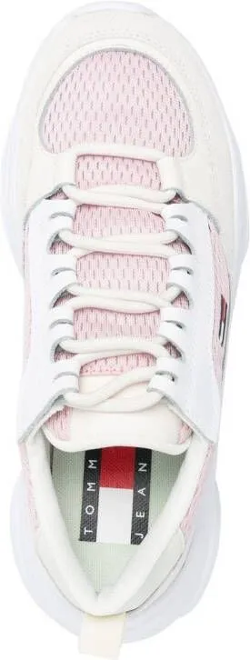 Tommy Jeans lace-up low-top sneakers Pink