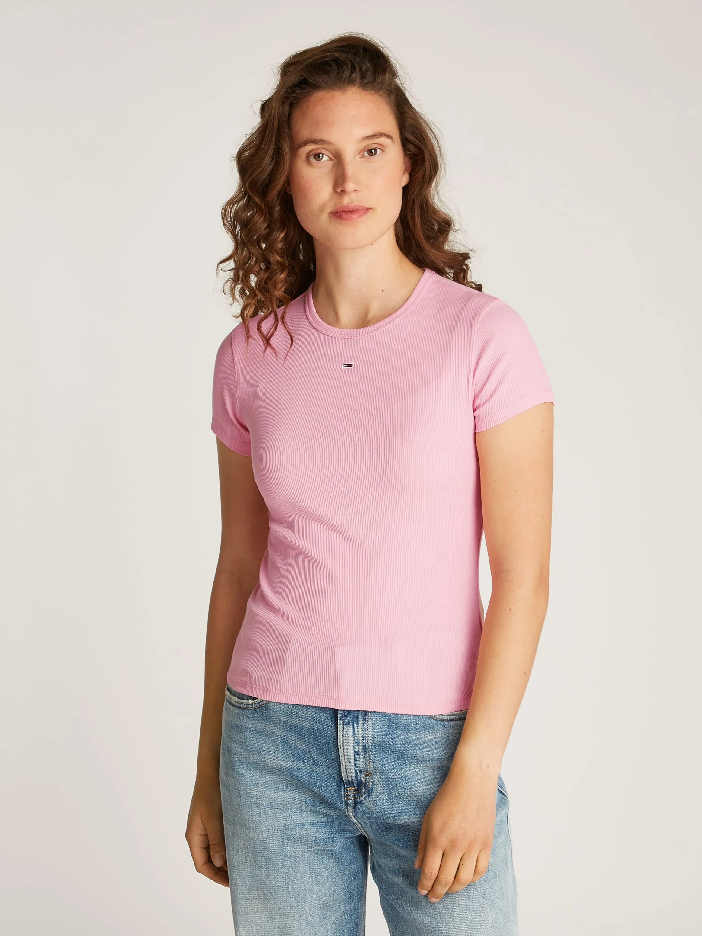 Tommy Jeans - Slim Essential Regular Tee - Ballet Pink