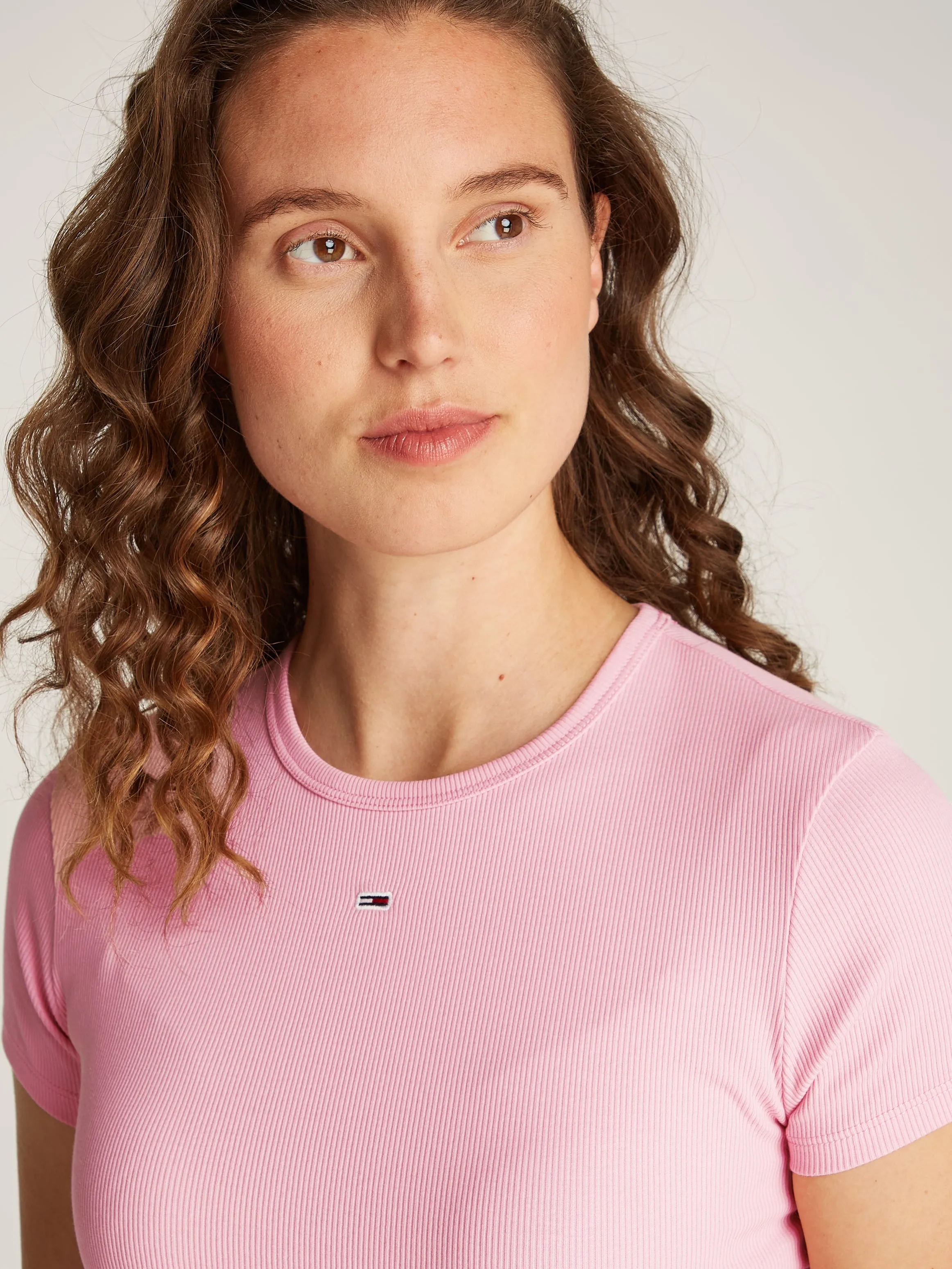 Tommy Jeans - Slim Essential Regular Tee - Ballet Pink