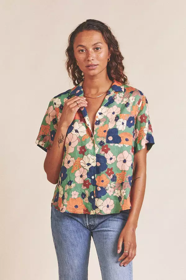 TROVATA BIRDS OF PARADIS Margot Camp Shirt