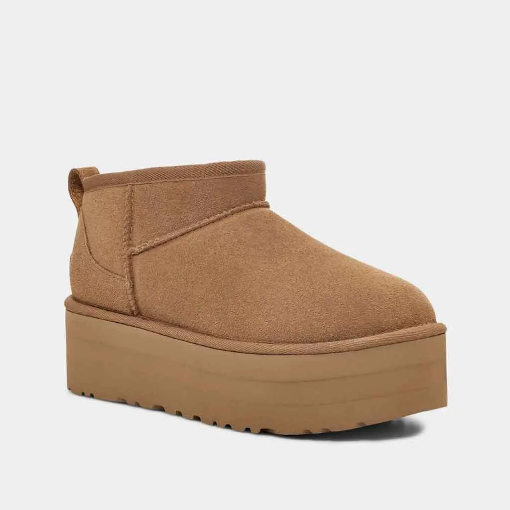 UGG Classic Ultra Mini Platform Boot for Women - Chestnut