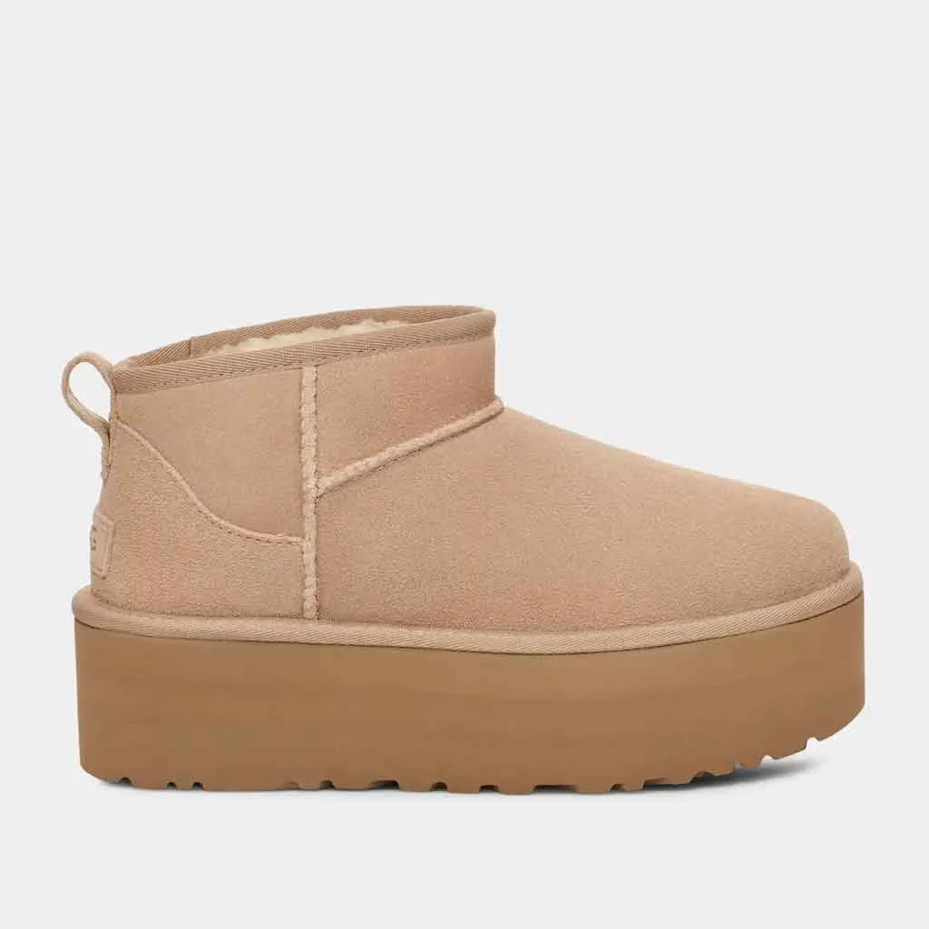 UGG Classic Ultra Mini Platform Boot for Women - Sand