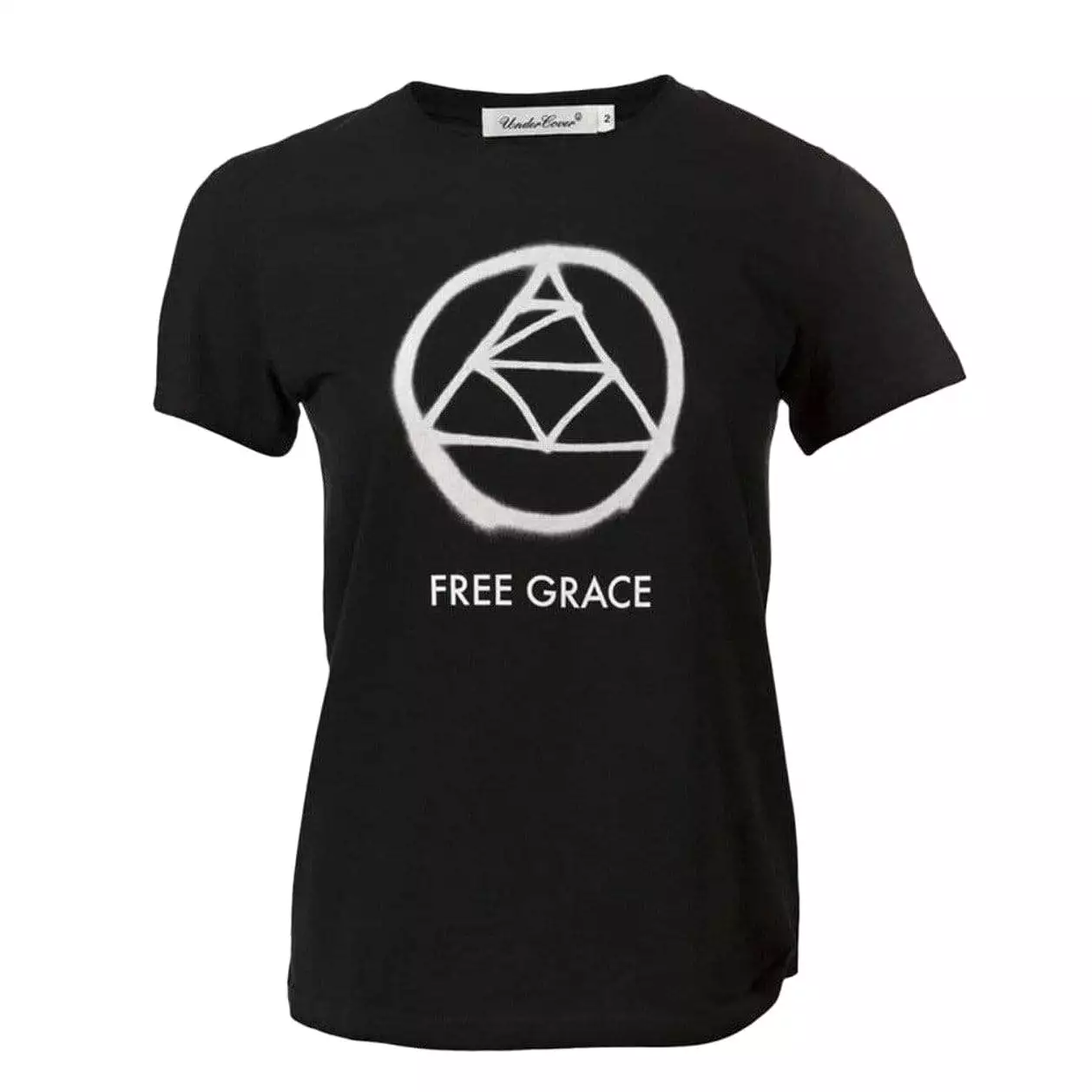 Undercover Black Cotton 'Free Grace' T-Shirt