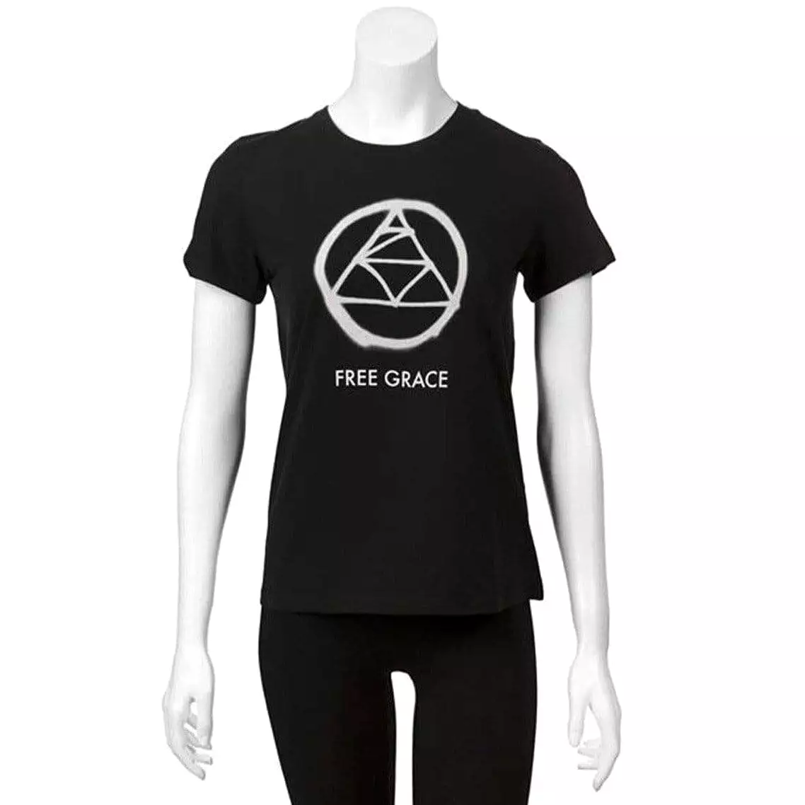 Undercover Black Cotton 'Free Grace' T-Shirt