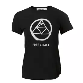 Undercover Black Cotton 'Free Grace' T-Shirt