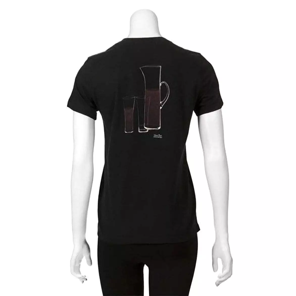 Undercover 'Kitted Drink' Black Cotton T-Shirt