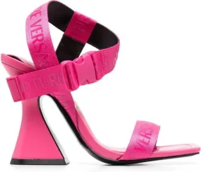 Versace Jeans Couture 110mm logo-print sandals Pink