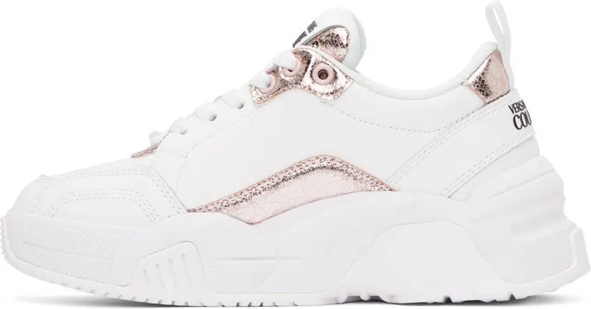 Versace Jeans Couture White & Pink Stargaze Sneakers