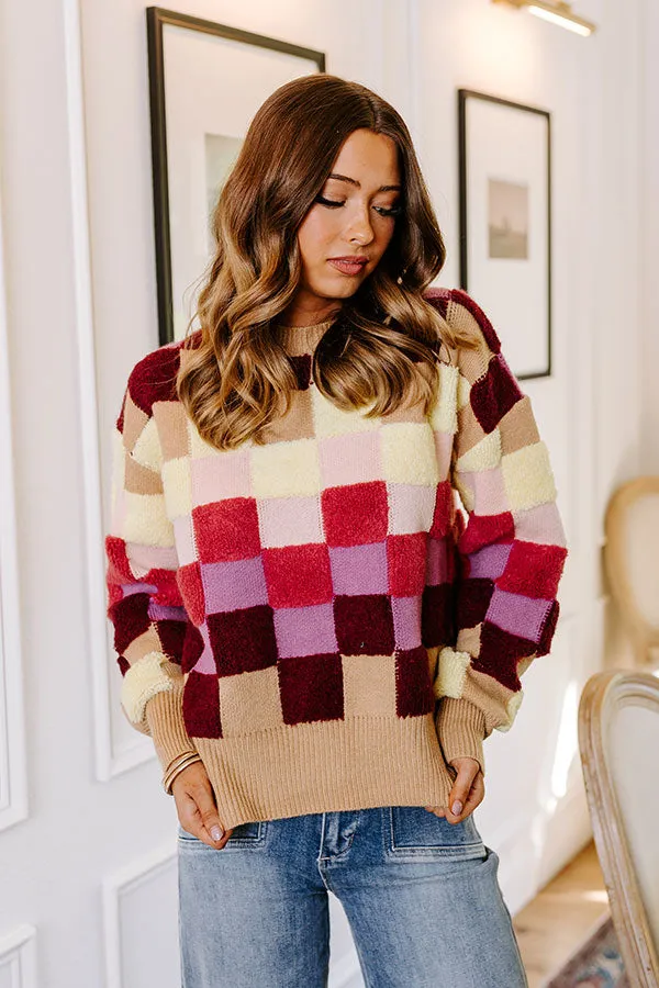 Vibe Check Knit Sweater in Iced Latte