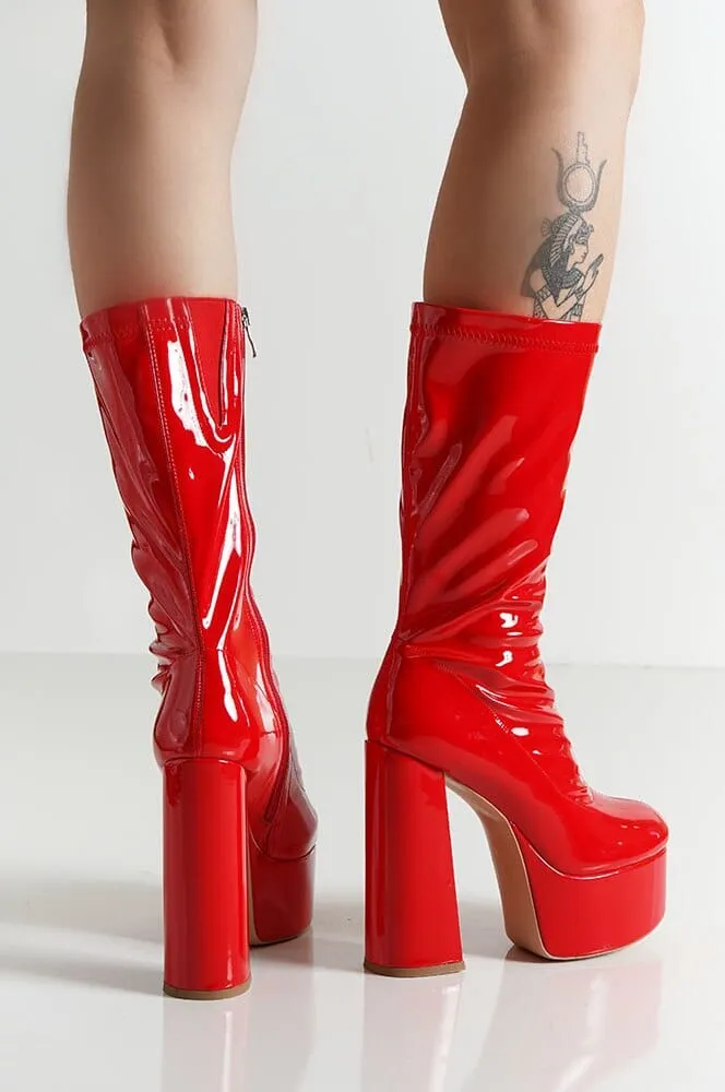 Vinkele Platform Boot - Red [Last size 8/10]