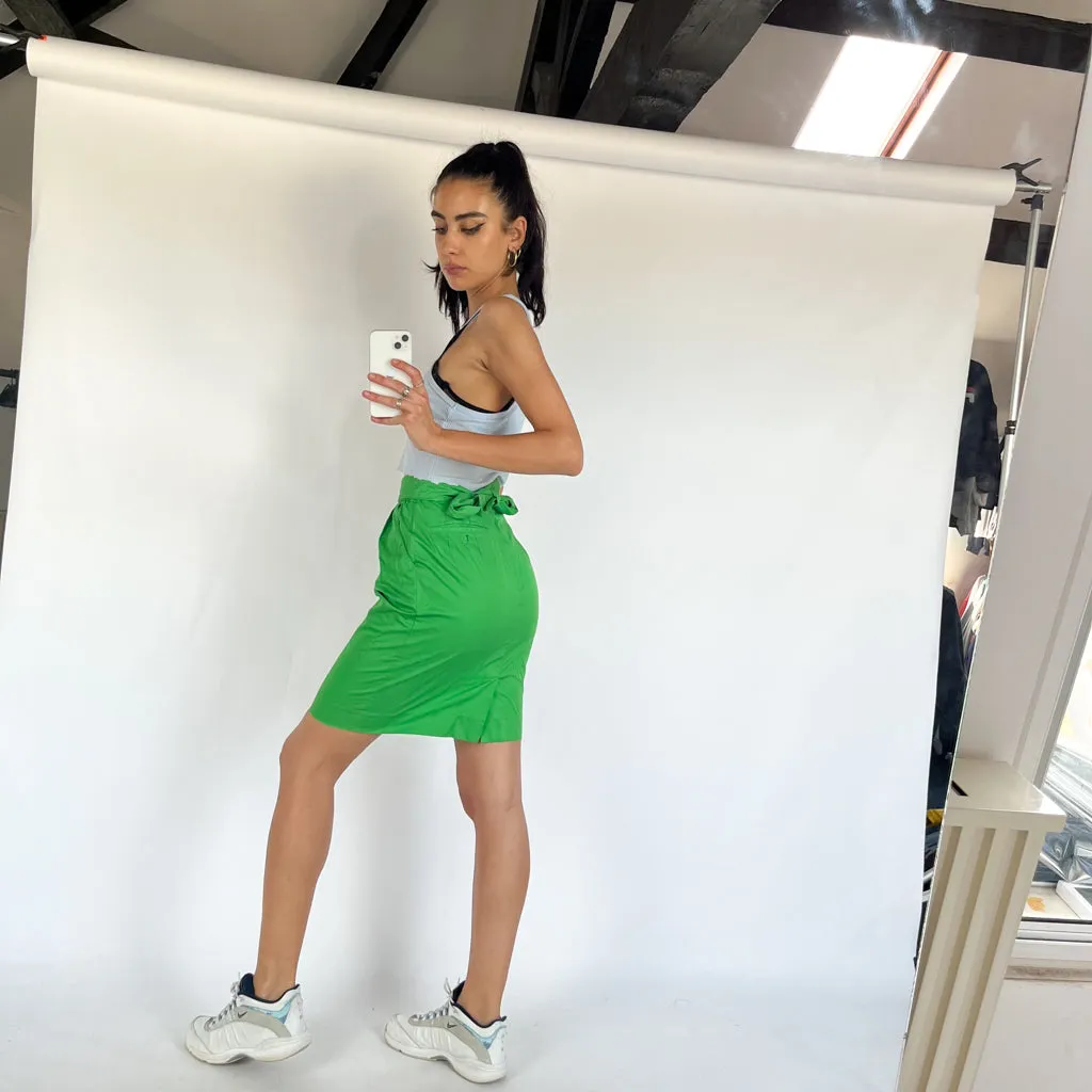 Vintage Green 90s Balenciaga Skirt (23x)