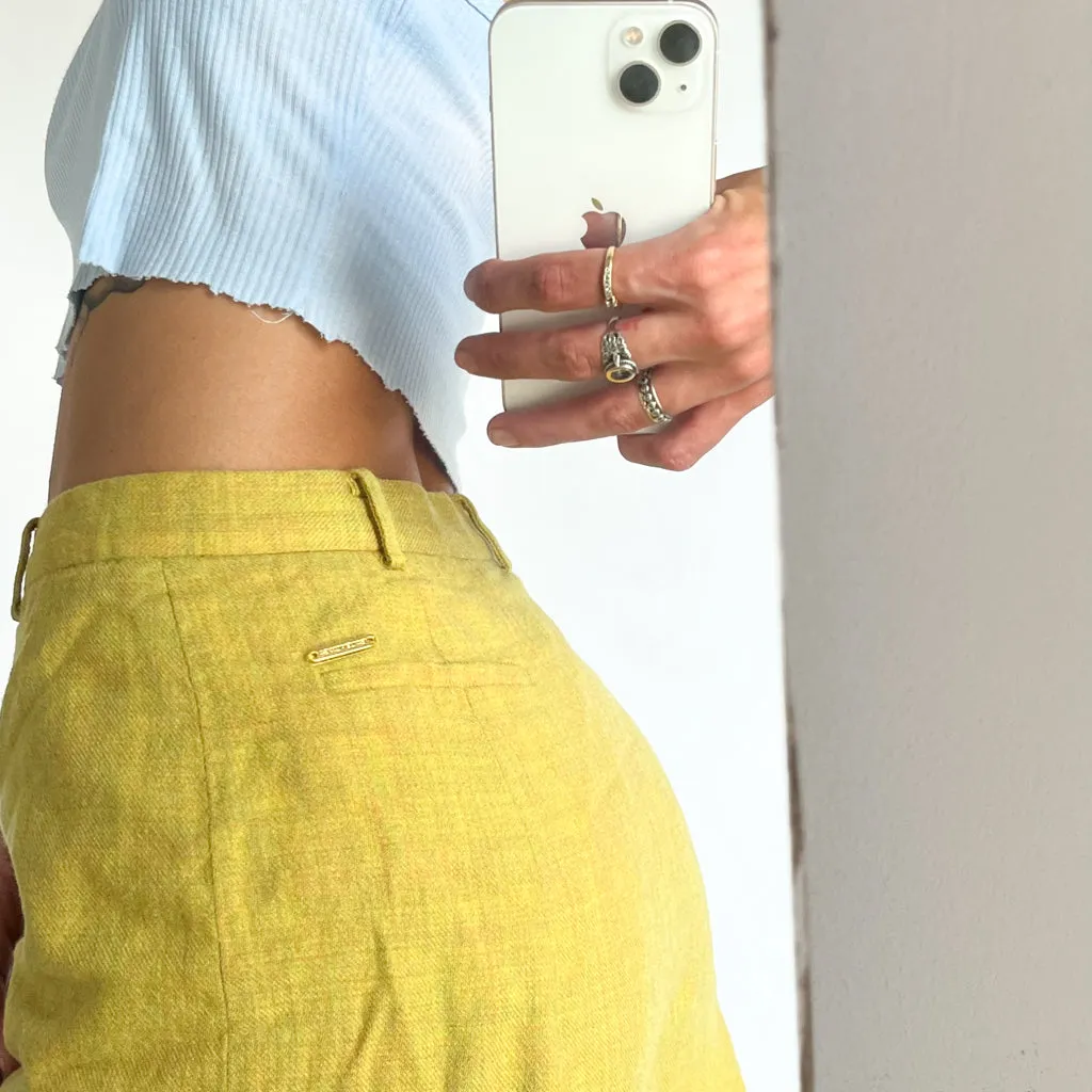 Vintage Yellow 90s Balenciaga Skirt (26x)