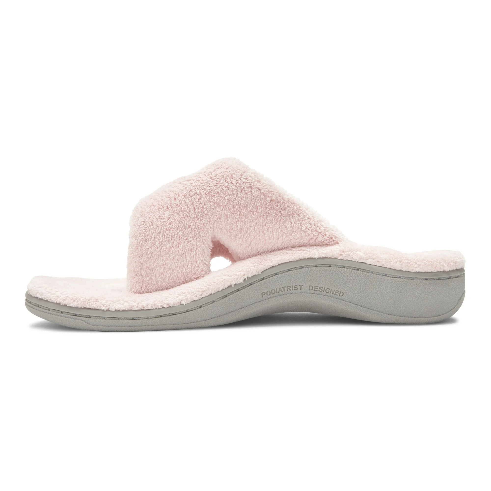 Vionic Womens Relax Open Toe Slippers- Pink