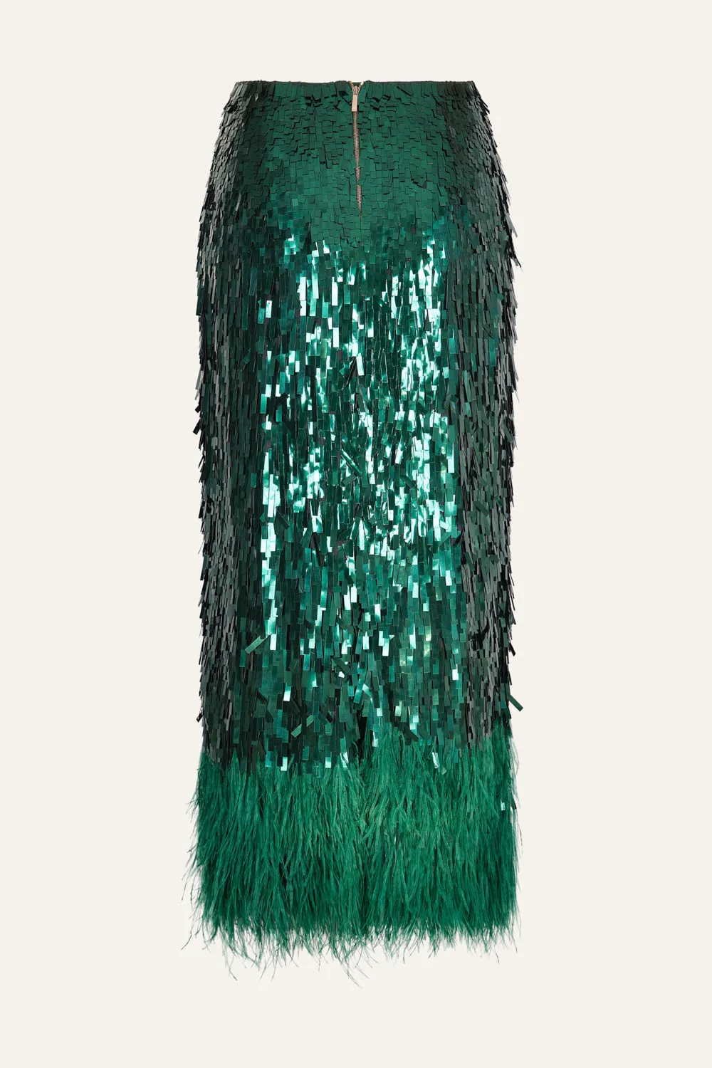 Visually Engaging Skirt in Forest Green