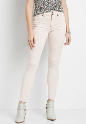 Women Maurices Jeans | Denimflex High Rise Light Pink Jegging