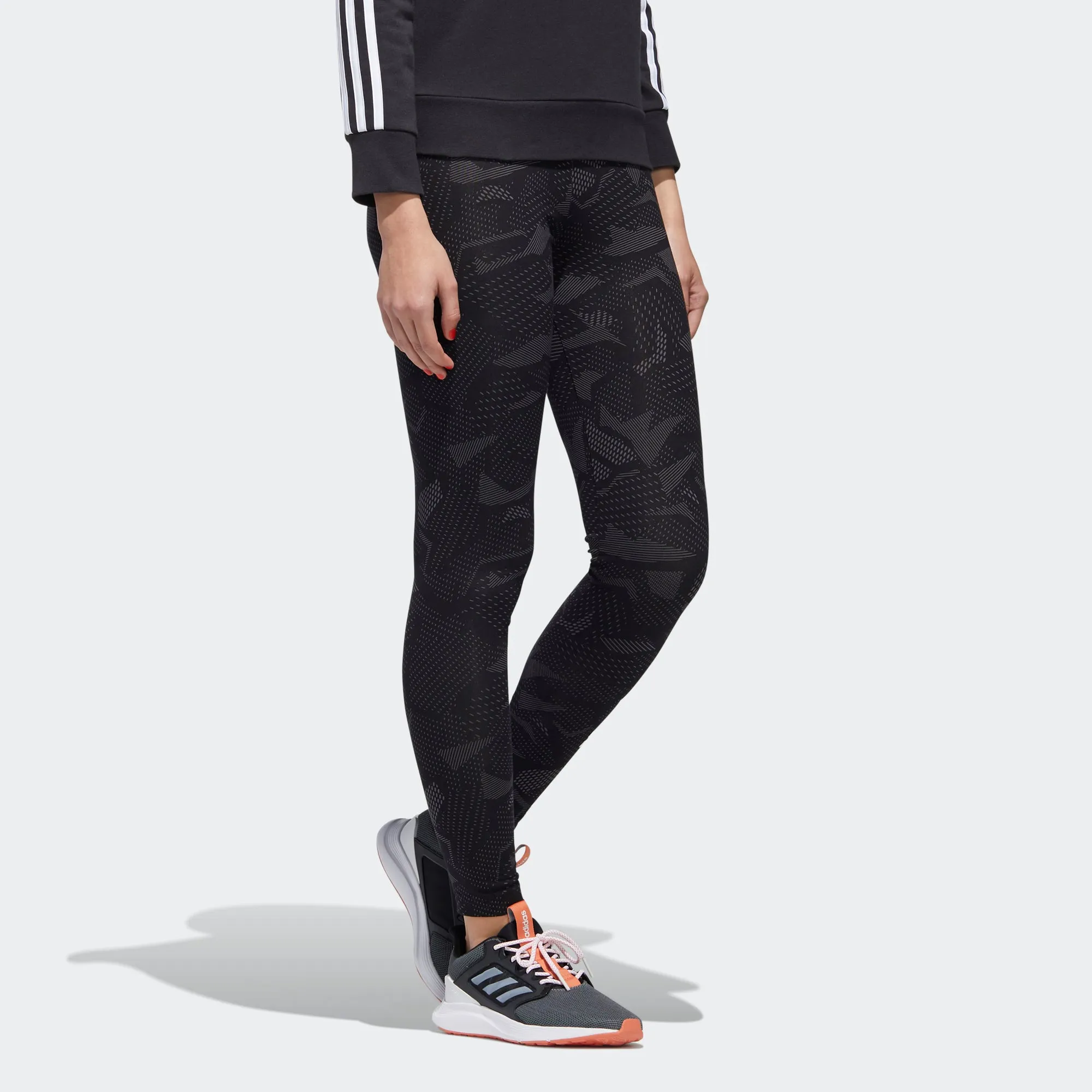 Women's adidas Essentials Allover Print Leggings Black