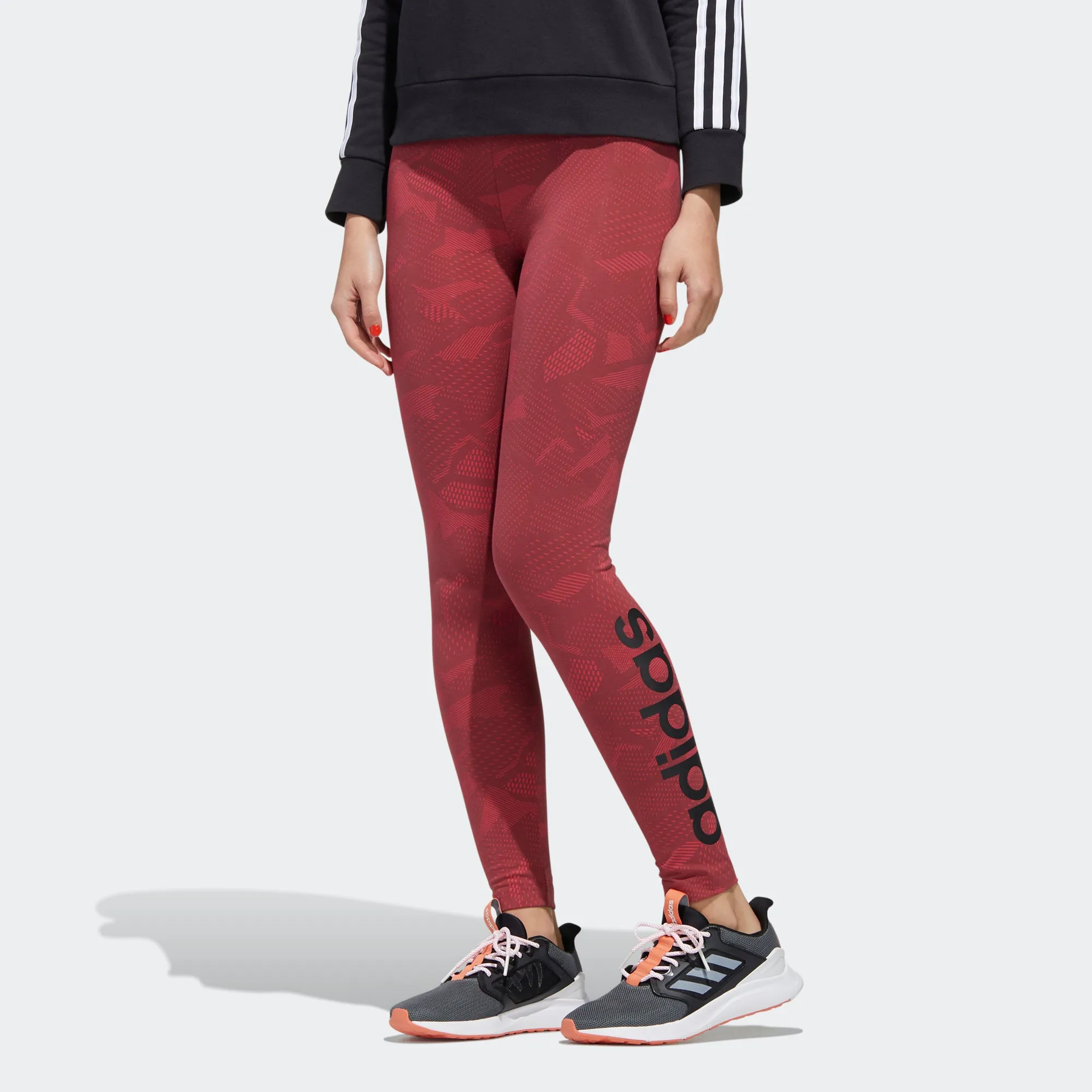 Women's adidas Essentials Allover Print Leggings Power Pink