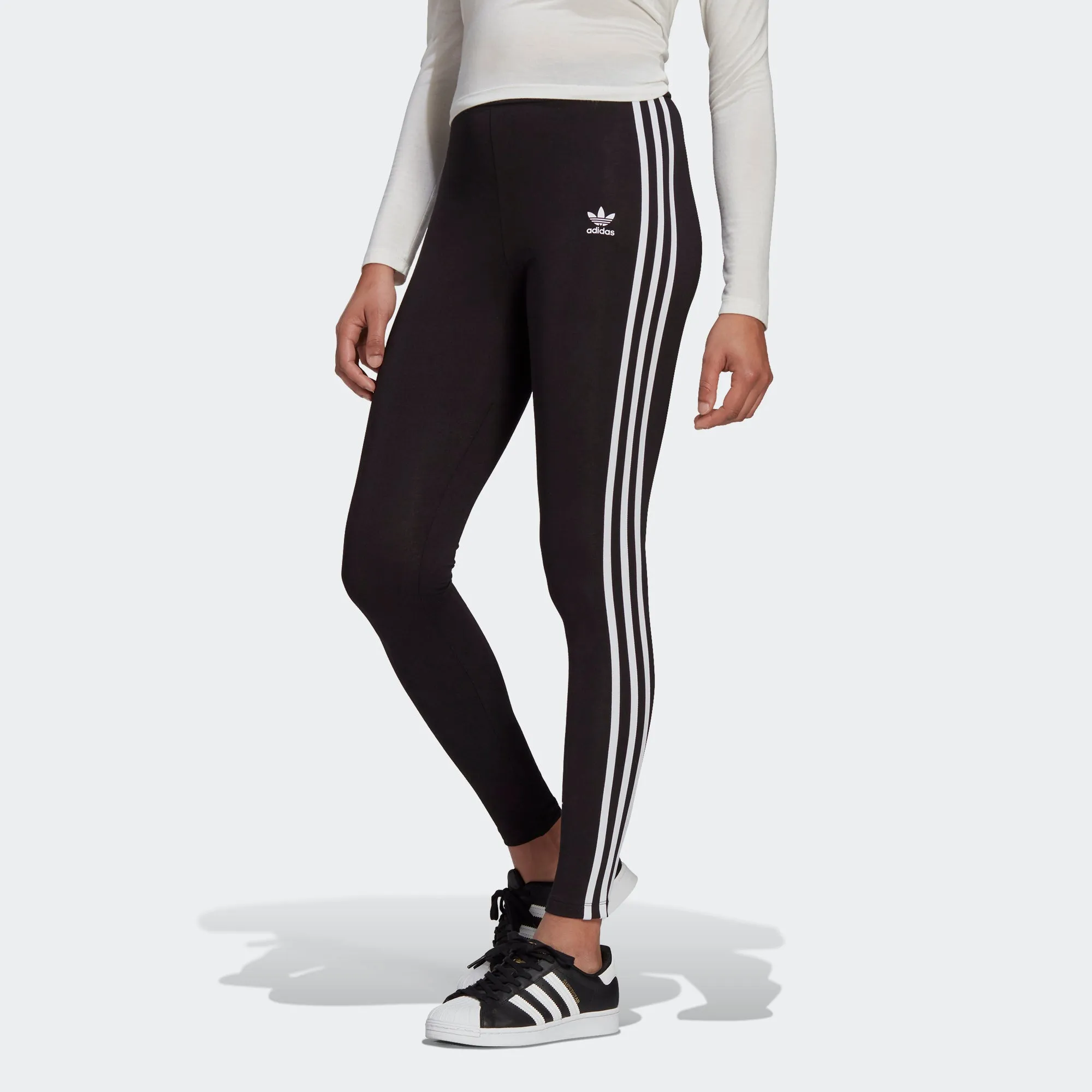 Women's adidas Originals Adicolor 3-Stripes Leggings Black