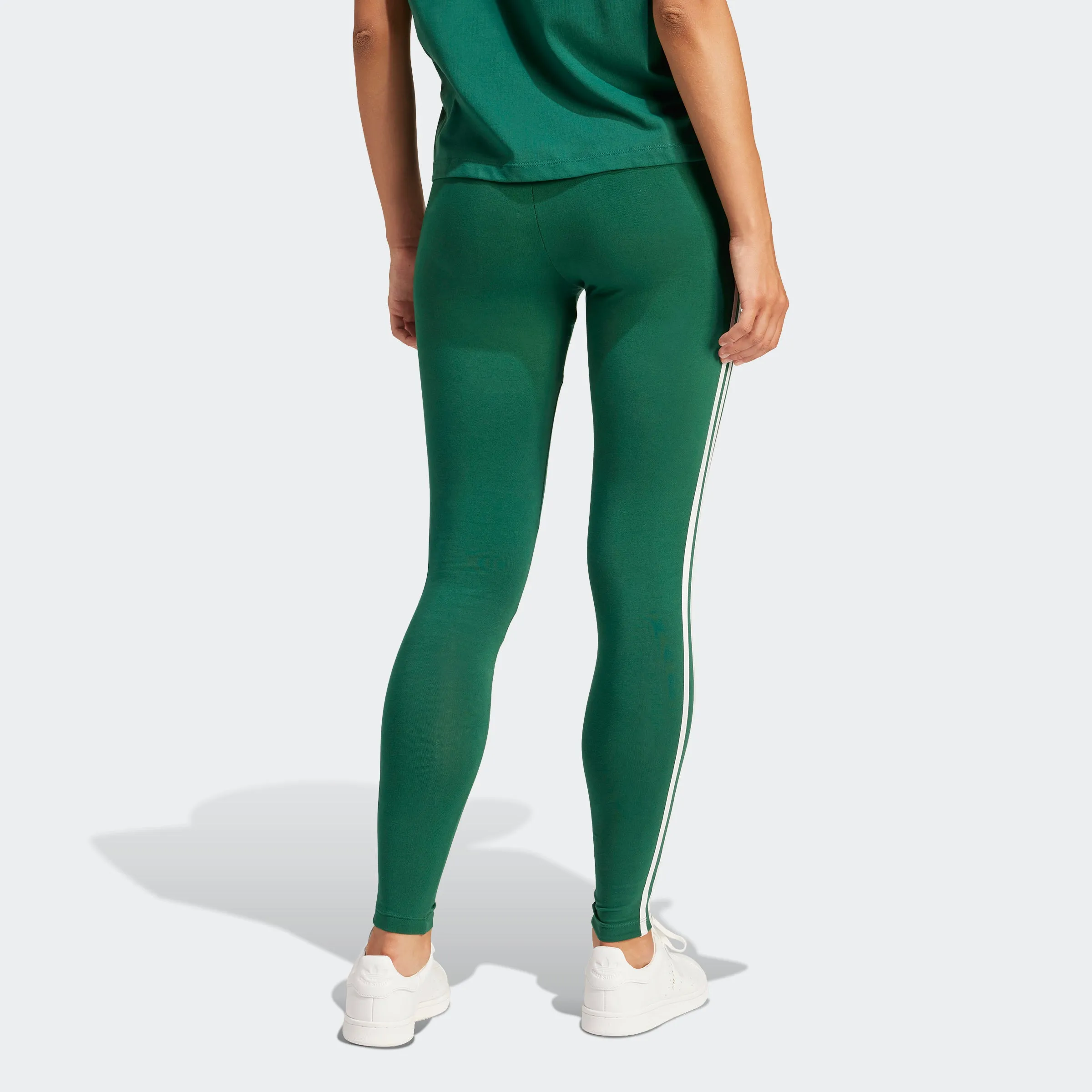 Women's adidas Originals Adicolor 3-Stripes Leggings Collegiate Green