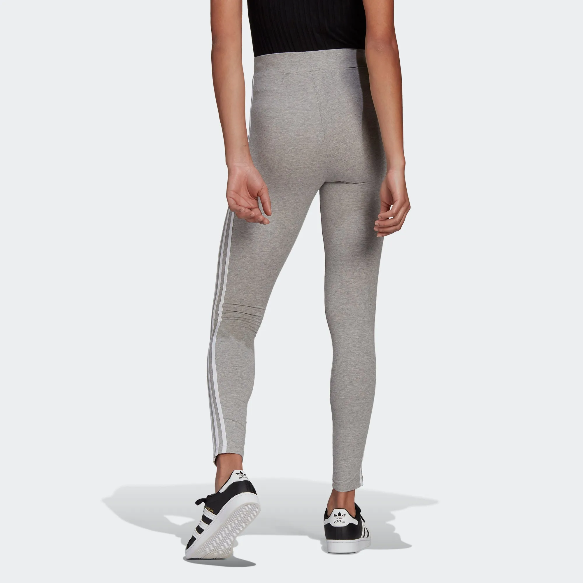 Women's adidas Originals Adicolor 3-Stripes Leggings Grey