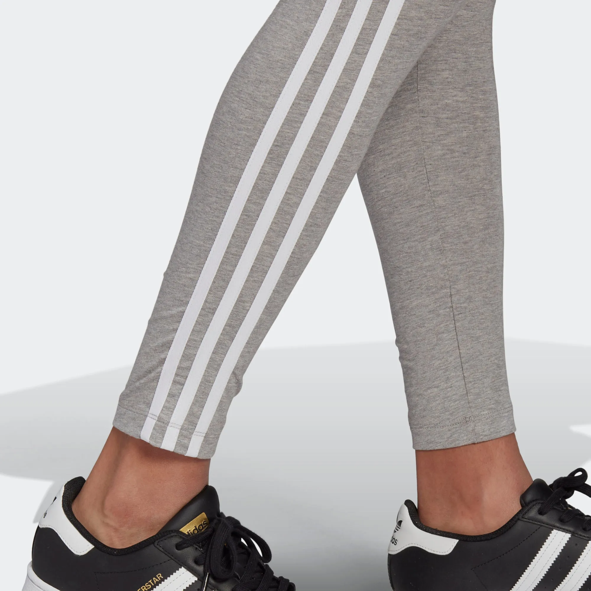 Women's adidas Originals Adicolor 3-Stripes Leggings Grey