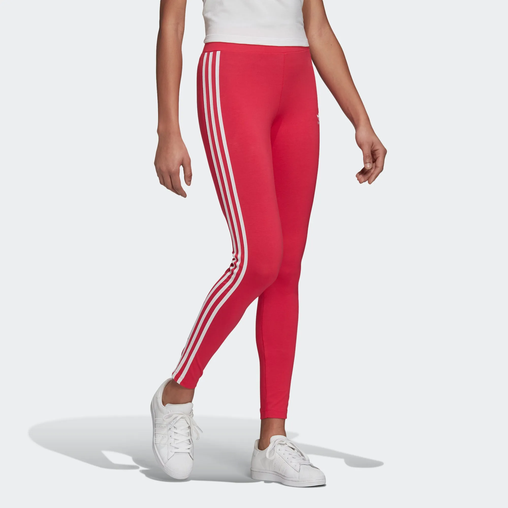 Women's adidas Originals Adicolor 3-Stripes Leggings Power Pink