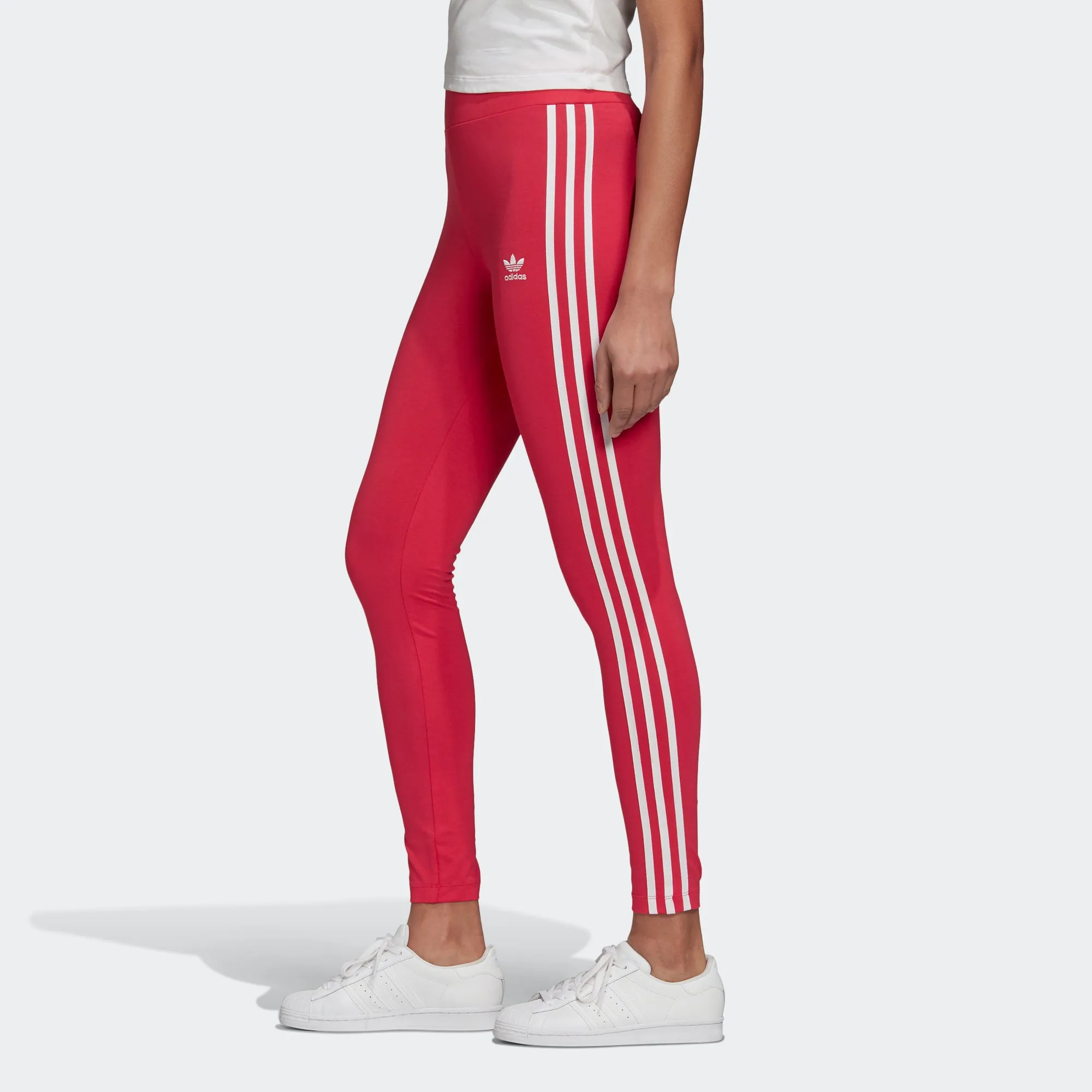 Women's adidas Originals Adicolor 3-Stripes Leggings Power Pink