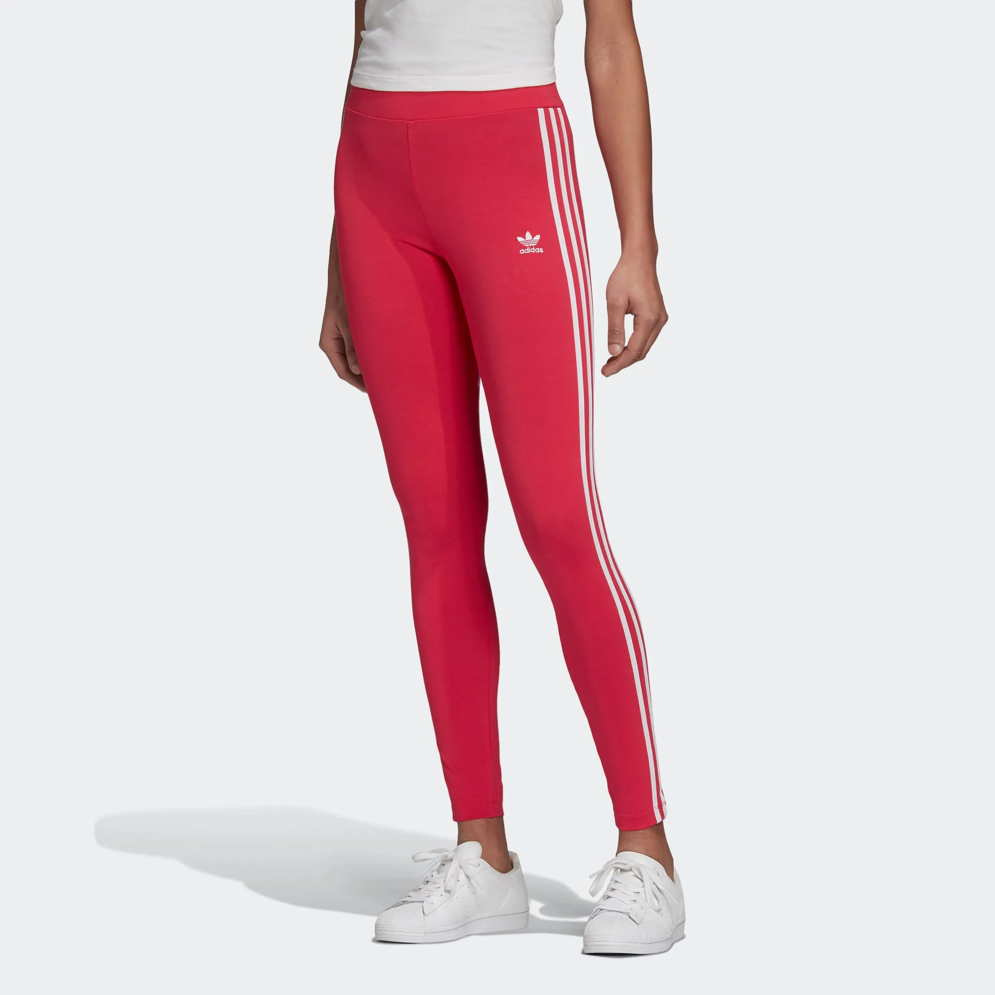 Women's adidas Originals Adicolor 3-Stripes Leggings Power Pink