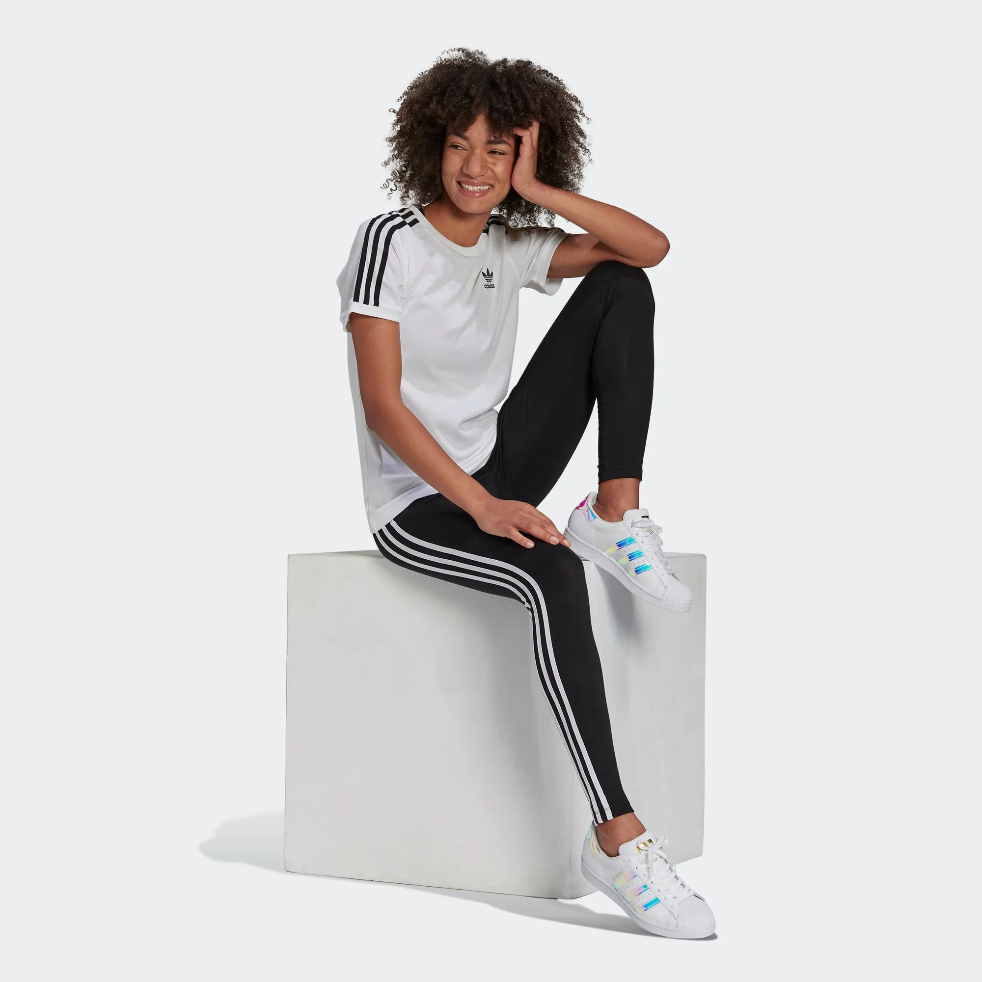 Women’s adidas Originals Adicolor Classics 3-Stripes Leggings Black