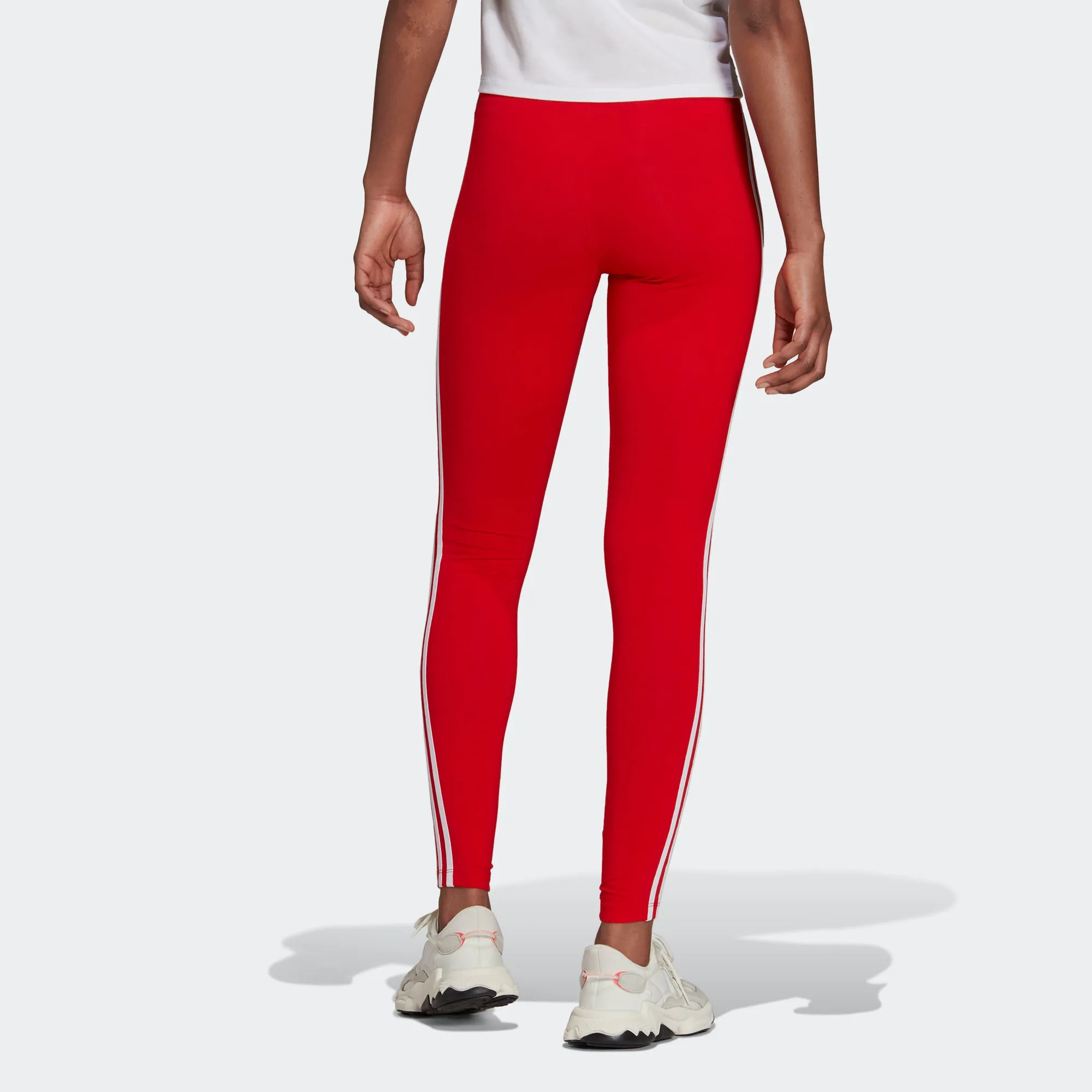 Women’s adidas Originals Adicolor Classics 3-Stripes Leggings Red