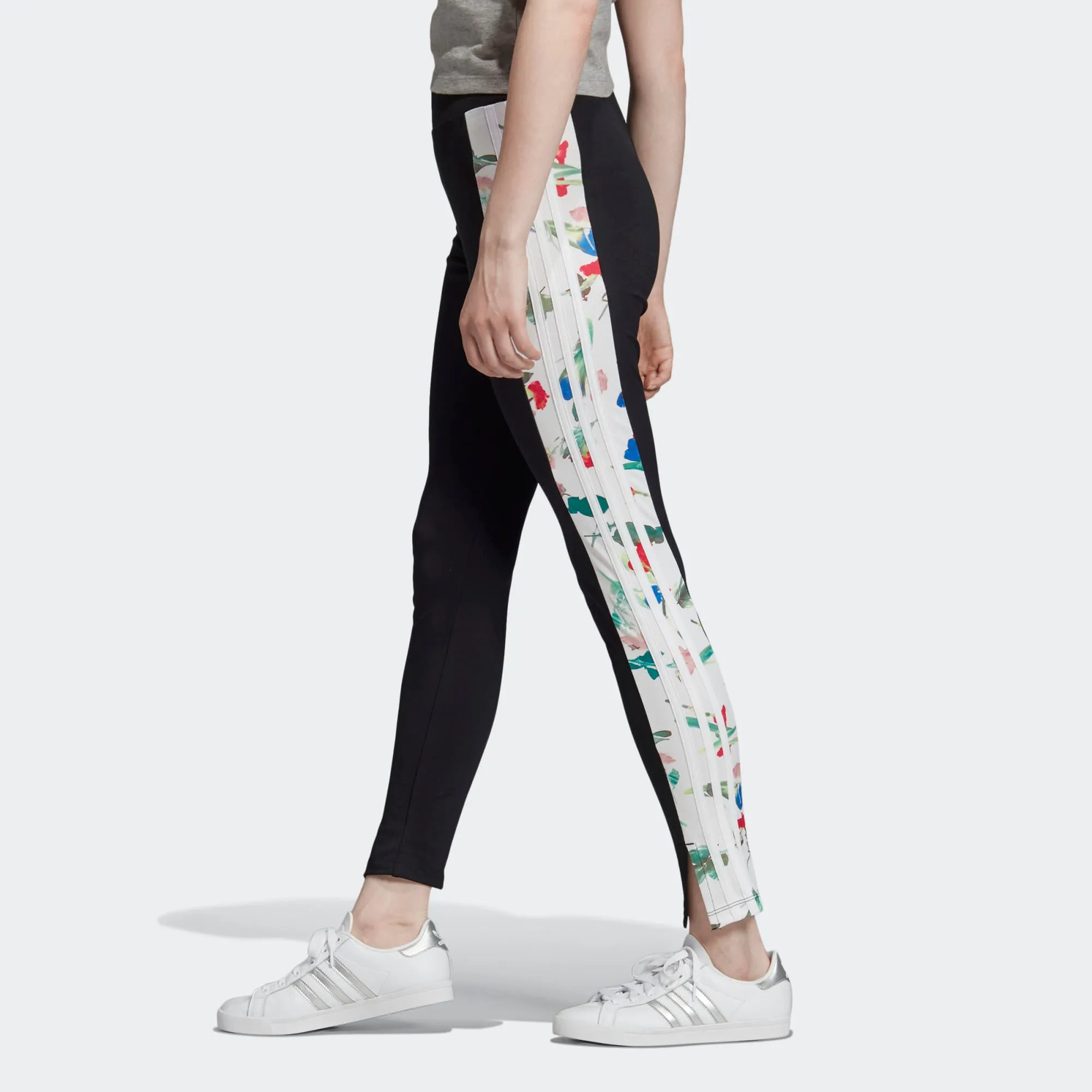 Women's adidas Originals Black Floral Print Leggings