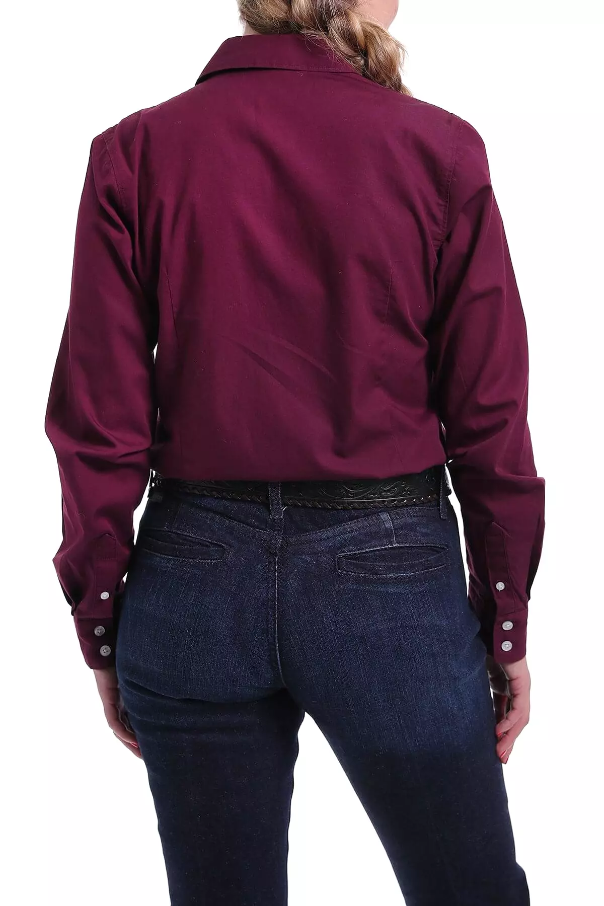 Women's Cinch Burgundy Solid Shirt