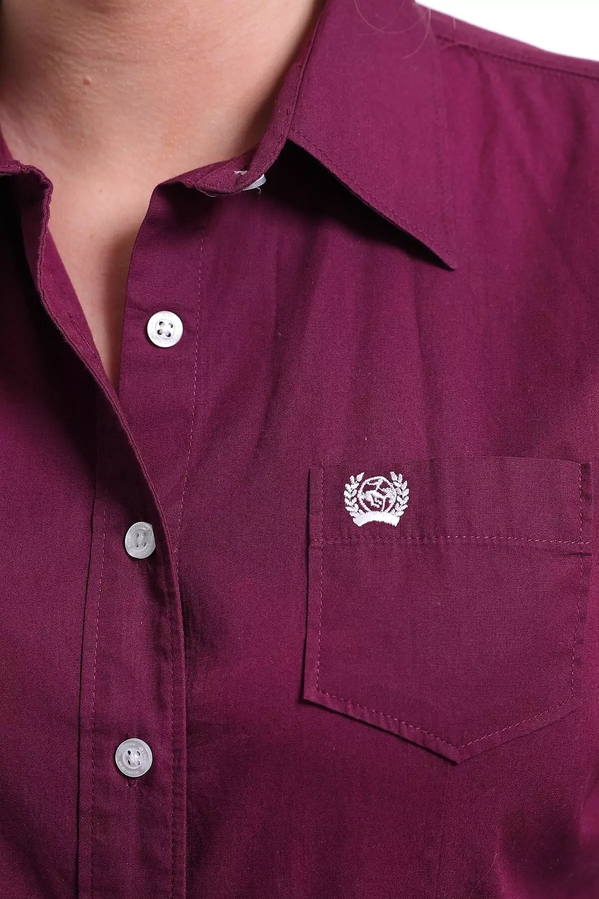 Women's Cinch Burgundy Solid Shirt