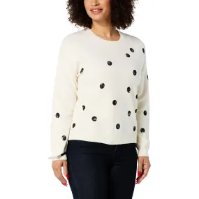      WynneLayers SoftKNIT Distressed Dot Sweater     