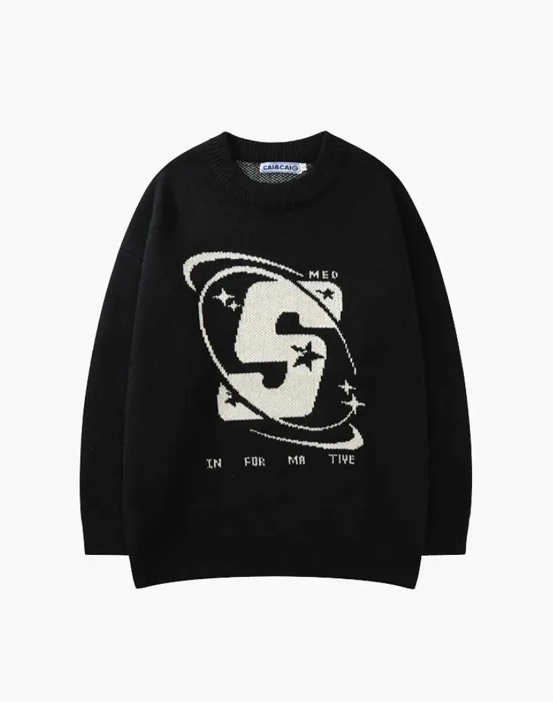 Y2K Universe Graphic Sweater