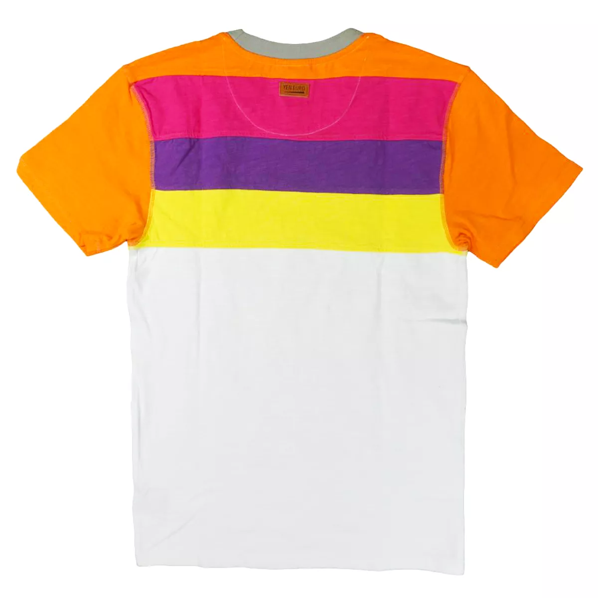 YE Color Block Reflective Tee (White) / D10